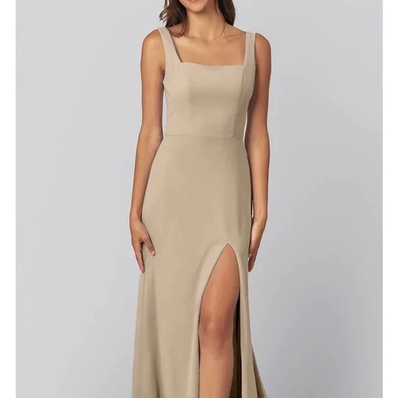 Dresses | Kennedy Blue Bridesmaid Dress Size 2 Latte Color Jay Style |  Poshmark